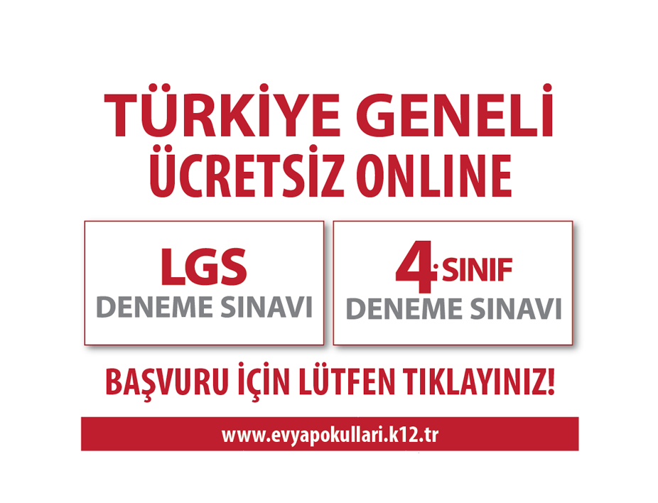 TÜRKİYE GENELİ ÜCRETSİZ ONLINE DENEME SINAVI